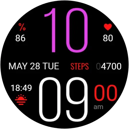 Gold n Color Daily Watch Face screenshot 15