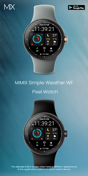 MIMIX Simple Weather Watchface screenshot 5