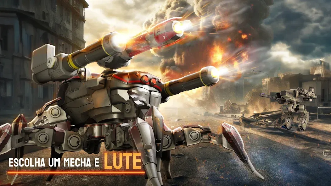 Mech Wars - Batalhas online screenshot 4