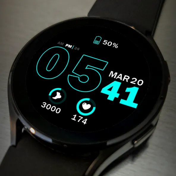 Key035 Digital Watch Face screenshot 4