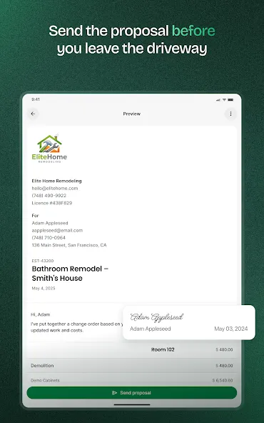 Handoff Construction Estimator screenshot 13