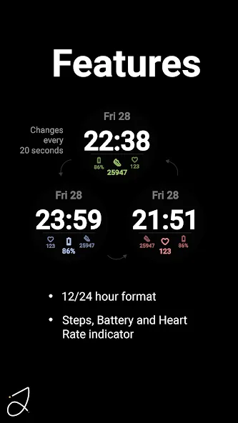 Simple Anim Watch Face I screenshot 3
