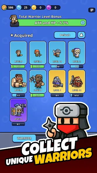작은 전사들의 돌진: 타워 디펜스 screenshot 2