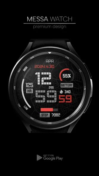 Minimal Digital Watch Face PRO screenshot 3