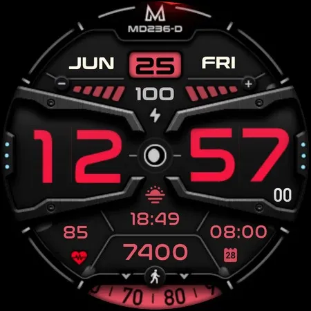 MD236D Digital watch face screenshot 12