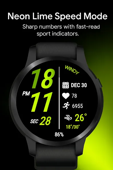 Sport Digital Edge WatchFace screenshot 2