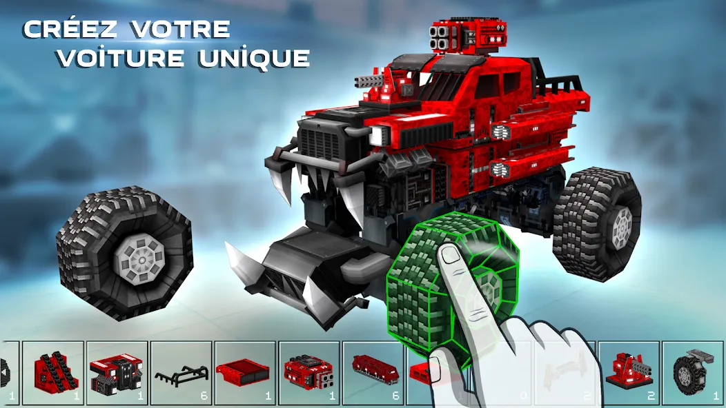 Blocky Cars jeu de tank & pvp screenshot 1