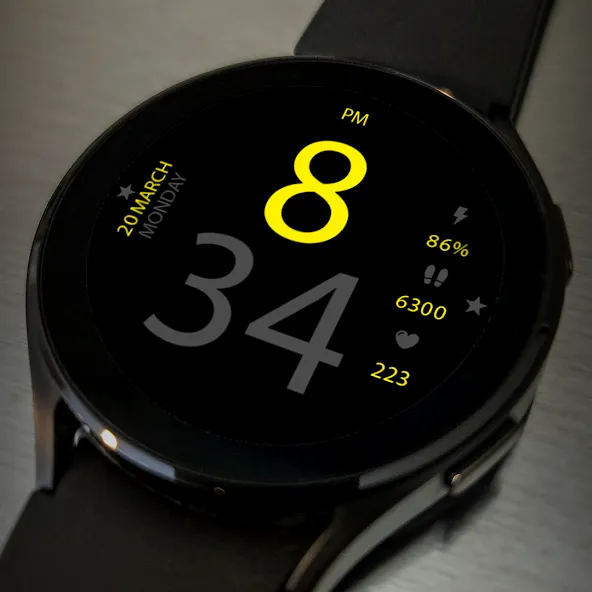 Key036 Digital Watch Face screenshot 4