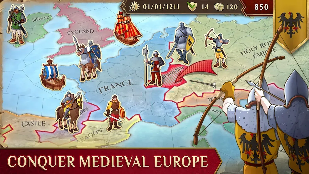 Timelines: Medieval War TBS screenshot 1