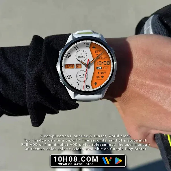 Watch face 10h08.com #114 screenshot 2