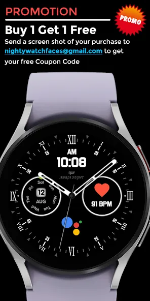 Adria Night - watch face screenshot 5