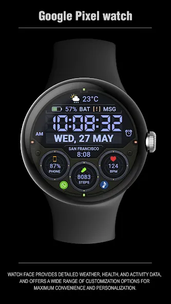 WFP 354 Tactical Watch face screenshot 8