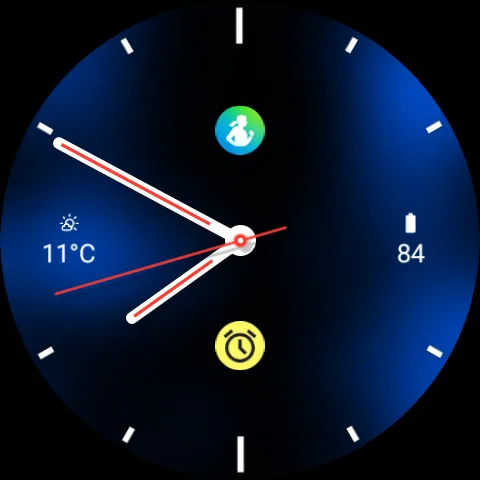 Blue Analogue Watch Face screenshot 5
