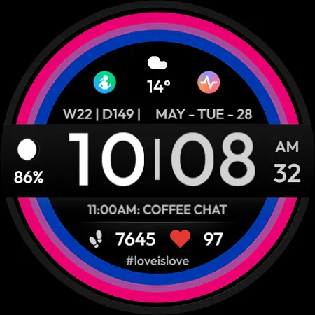 TVV Pride Digital Watch Face screenshot 10