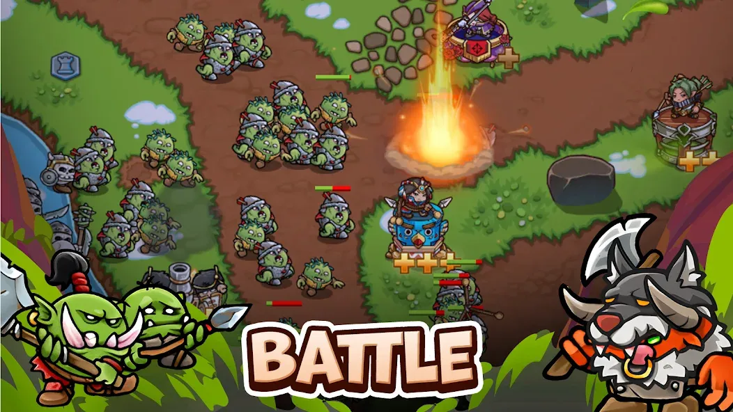 Crazy Defense Heroes - TD Game screenshot 2