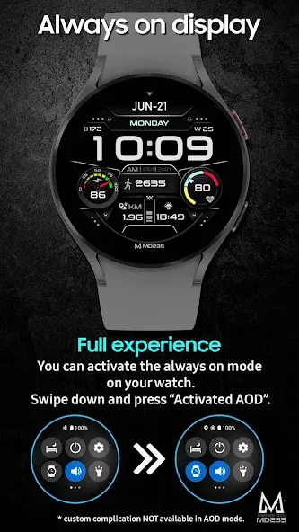 MD235 Digital watch face screenshot 6