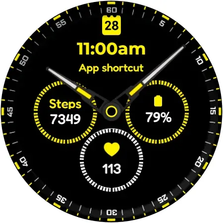 A4 Analog Watch Face screenshot 13