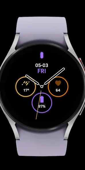 Nighty Analog 15 - watch face screenshot 5