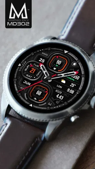 MD302 Analog watch face screenshot 5