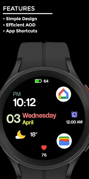 Jacknight - watch face screenshot 2