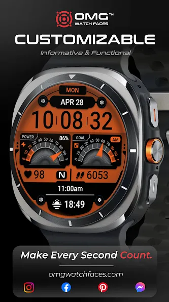 OMG 355 Digital Watch Face screenshot 5