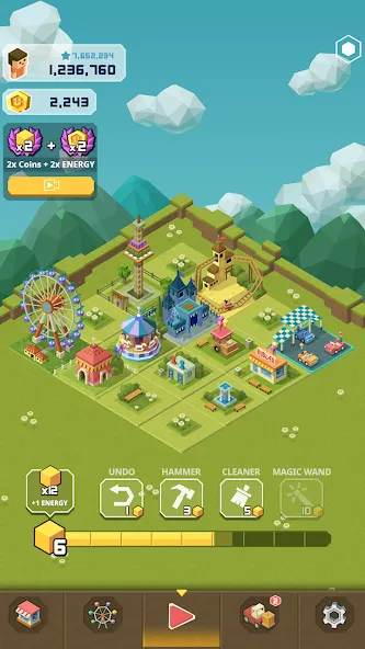 Merge Tycoon: 2048 Theme Park screenshot 5