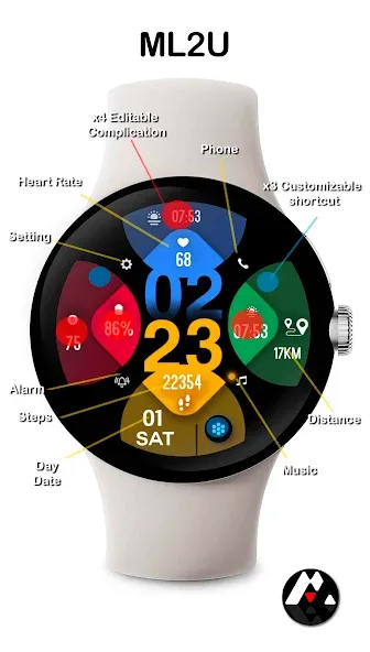ML2U 188 Watch Face screenshot 2