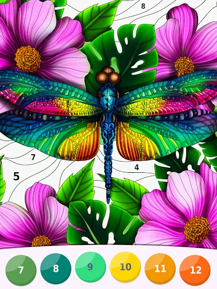 Relax: colorear por número screenshot 8