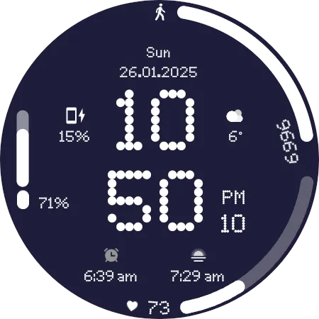 GRBL Nothing Bars V Watchface screenshot 6