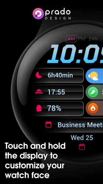 PRADO 92 Weather Watch Face screenshot 4