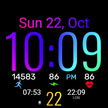 Watch Face Mooon screenshot 6