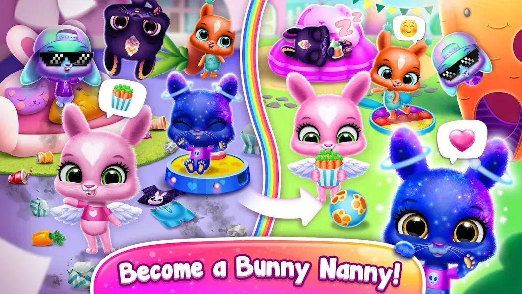 Bunnsies - Happy Pet World screenshot 8