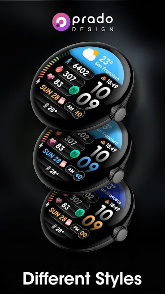 PRADO 68 Digital Watch Face screenshot 4