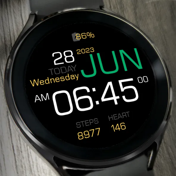 Key090 Digital Watch Face screenshot 3