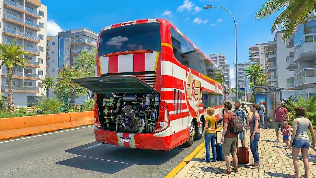 US Highway Bus drive 3D Game screenshot 5