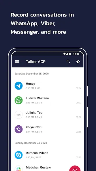 통화 녹음기 - Talker ACR screenshot 3