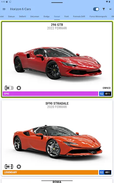 Horizon 6 Cars screenshot 15