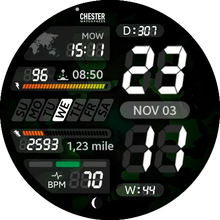 Chester LCD2 watch face screenshot 19