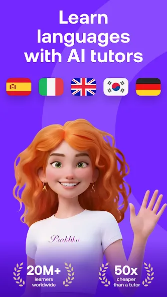 Praktika – AI Language Tutor screenshot 1