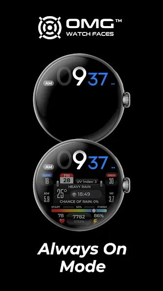 OMG 299 Weather Watch Face screenshot 7