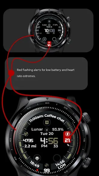 Digital Watch Face CUE124 screenshot 2