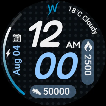 Violet Glow Watch Face screenshot 8