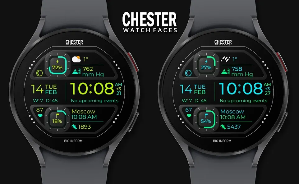 Chester Big inform watch face screenshot 3