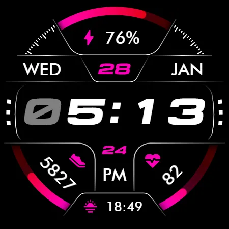 Oled - Digital v6 | watch face screenshot 12