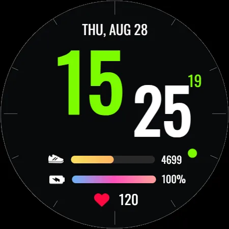 Vital Edge Premium WatchFace screenshot 23