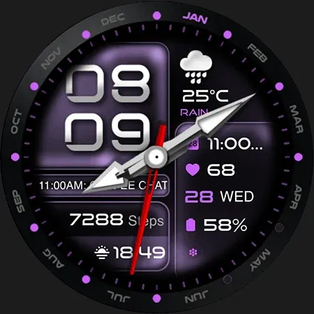 ML2U 350b Hybrid Watch Face screenshot 28