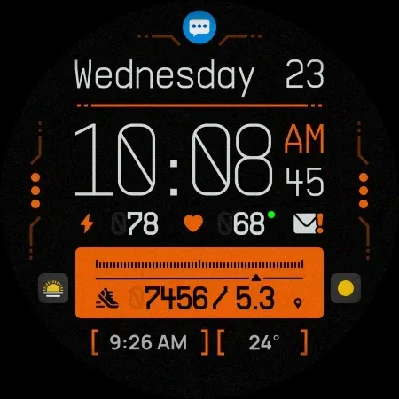 SH094 Watch Face, WearOS watch screenshot 9