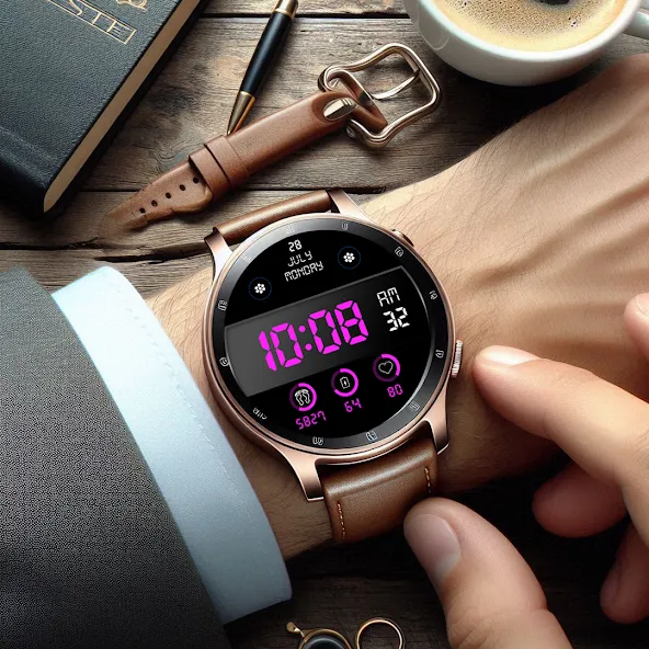 Key WF103 Digital Watch Face screenshot 7