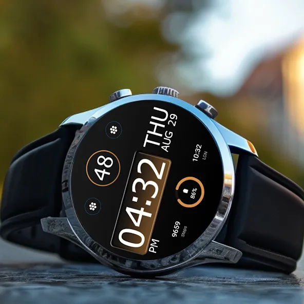 Key WF31 Digital Watch Face screenshot 5