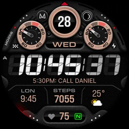 MD258 Digital watch face screenshot 31